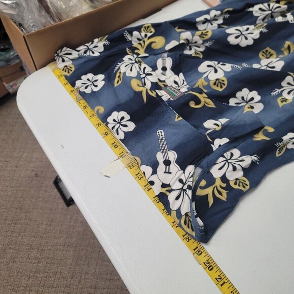 High Society Womens Sleeveless Midi Dress Size L Floral Hawaiian Tropical Beach - Picture 8 of 11